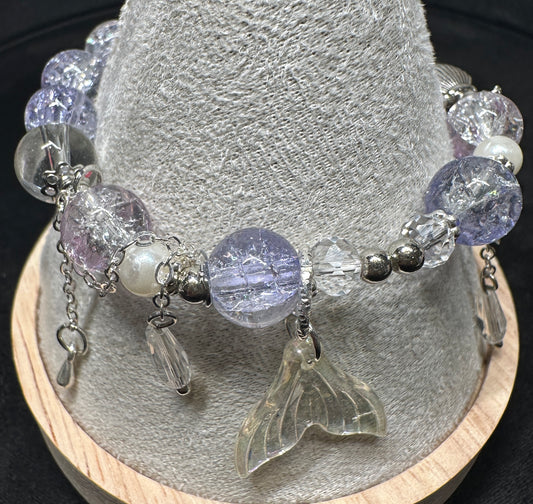 Oceanid's Treasure Bracelet | Mermaid-Inspired Glass Beads