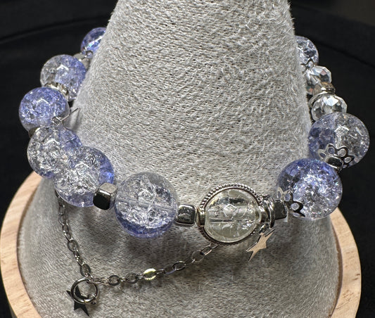 Celestial Night Wish Bracelet | Star Charm & Glass Beads