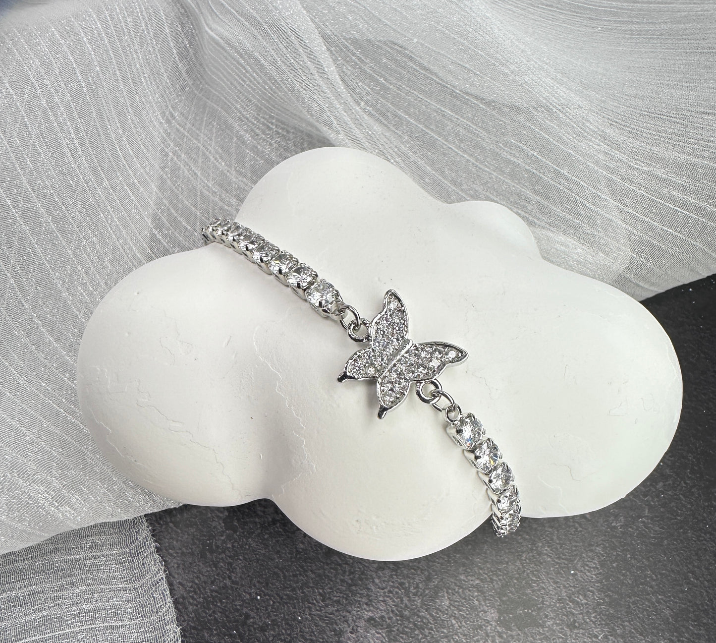 One Size Fits All: The Radiant Butterfly Tennis Bracelet