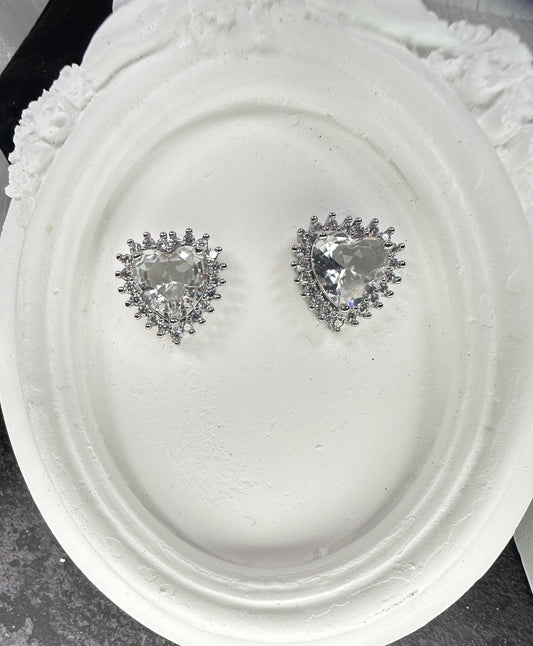 Eternal Heart Halo Jewelry Set (Gift Box Included)| Necklace & Earrings Gift Box | DN-DS | Luxury Gift-Ready Jewelry Set