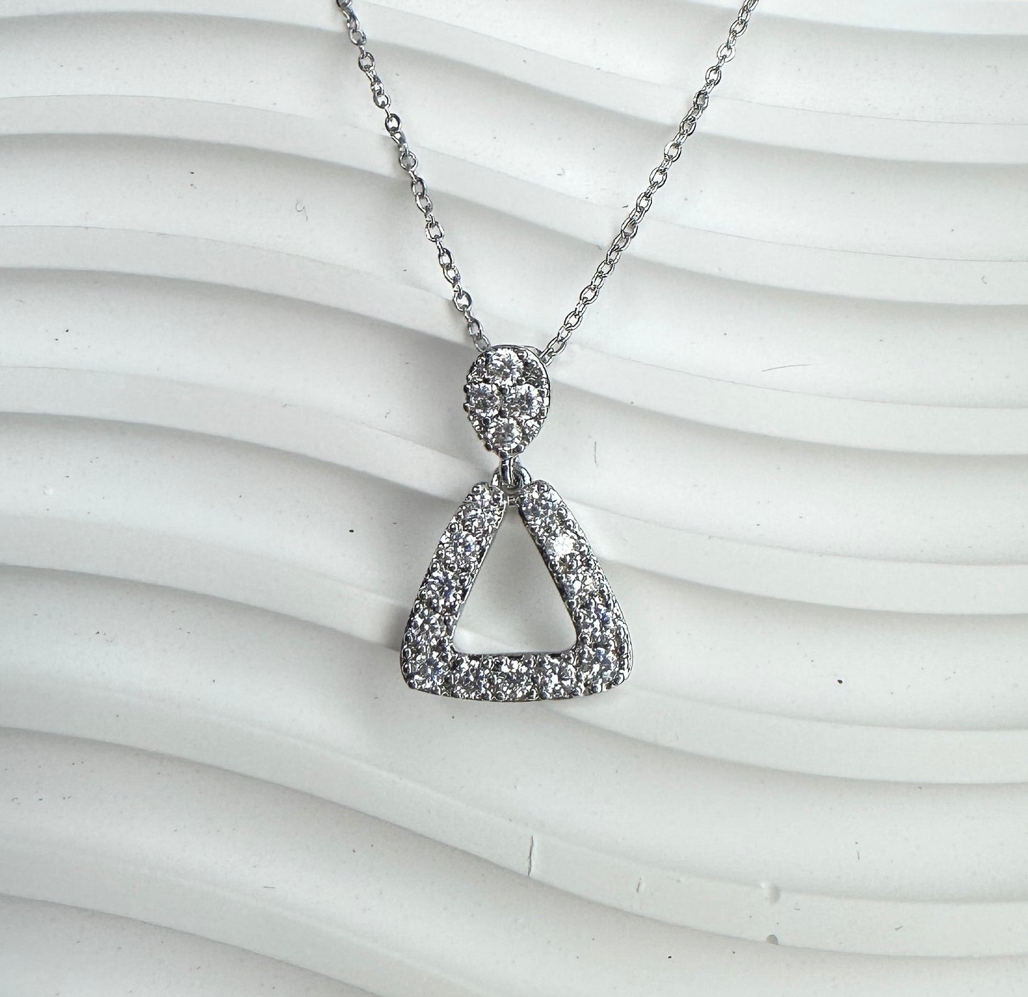 Modernist Geometric Triangle Jewelry Set (Gift Box Included)| Necklace & Earrings Gift Box | DN-DS | Luxury Gift-Ready Jewelry Set