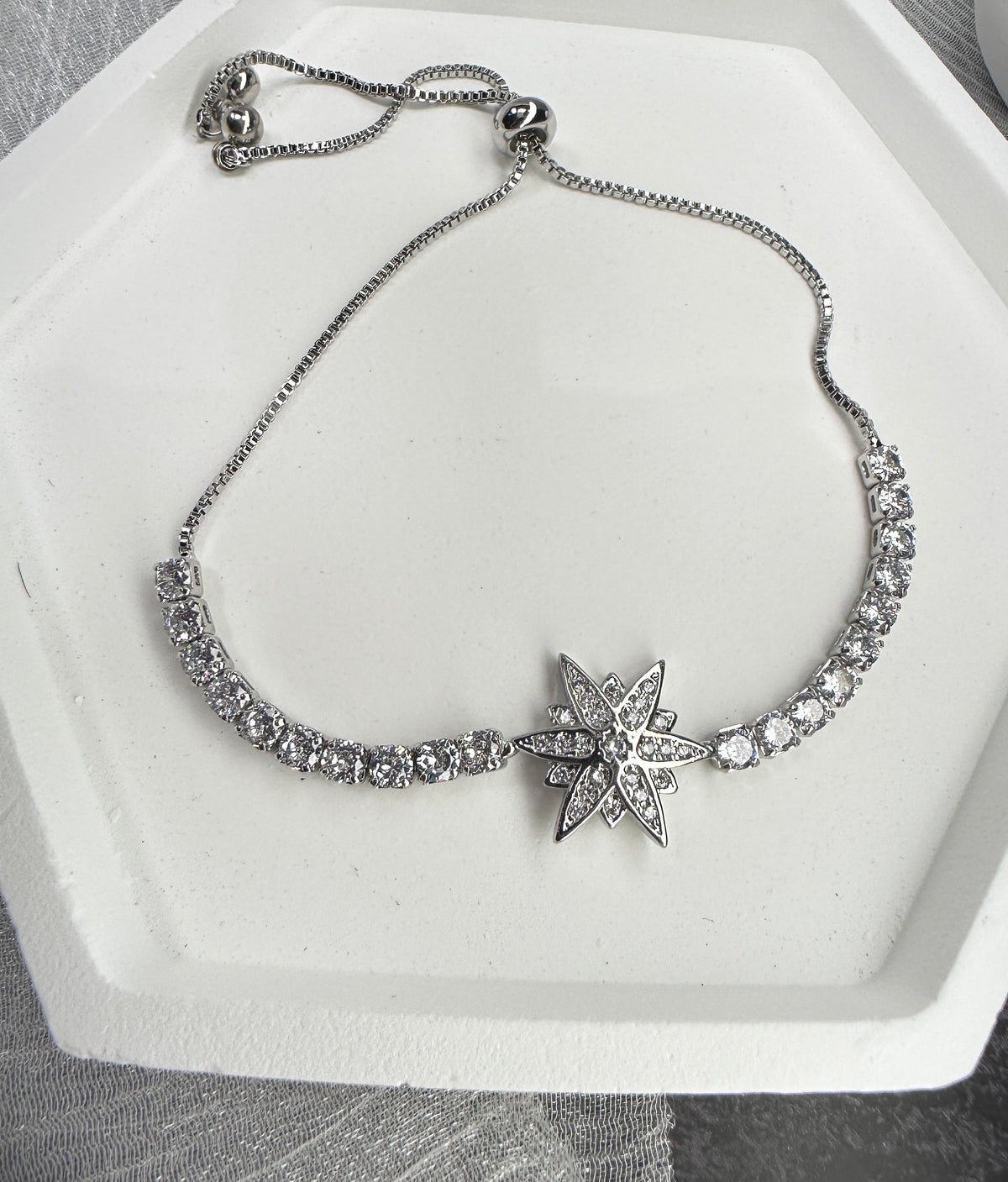 Celestial Polaris Adjustable CZ Bracelet