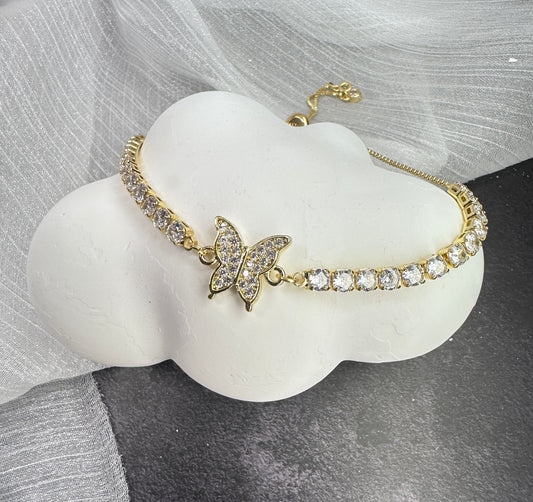 One Size Fits All: The Radiant Butterfly Tennis Bracelet