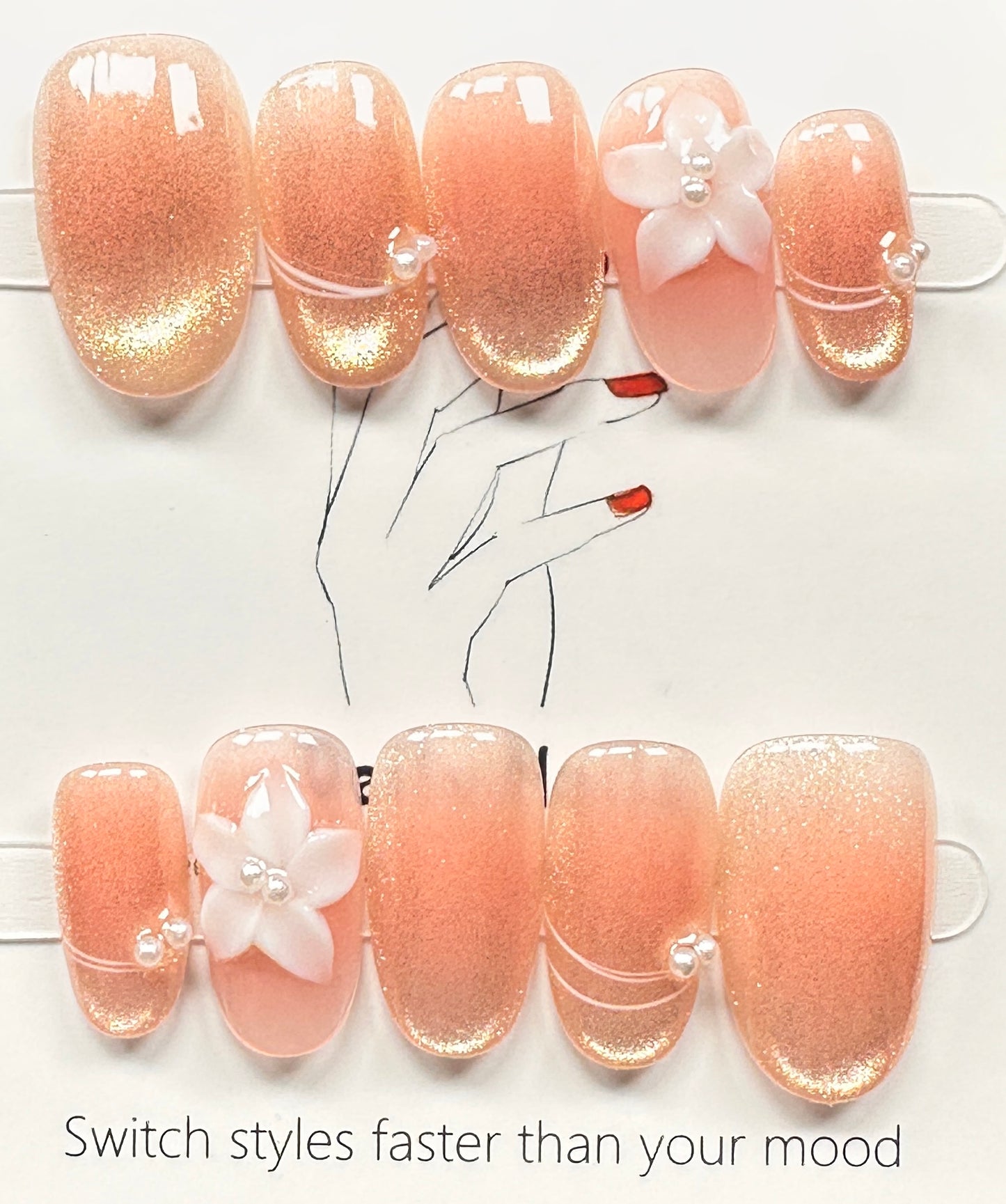 Handcrafted press on nails