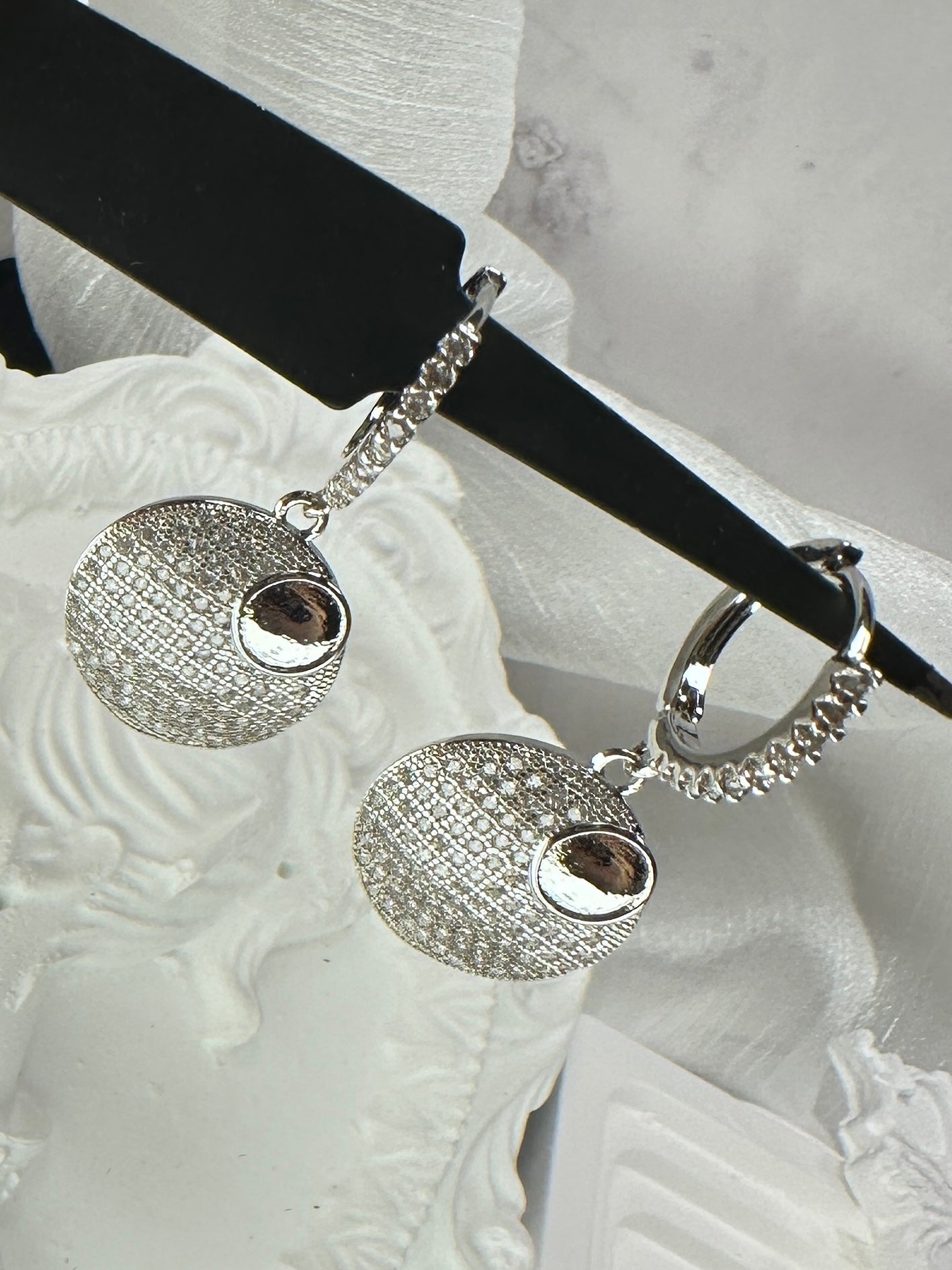 Modernist Lunar Eclipse Jewelry Set (Gift Box Included)| Necklace & Earrings Gift Box | DN-DS | Luxury Gift-Ready Jewelry Set