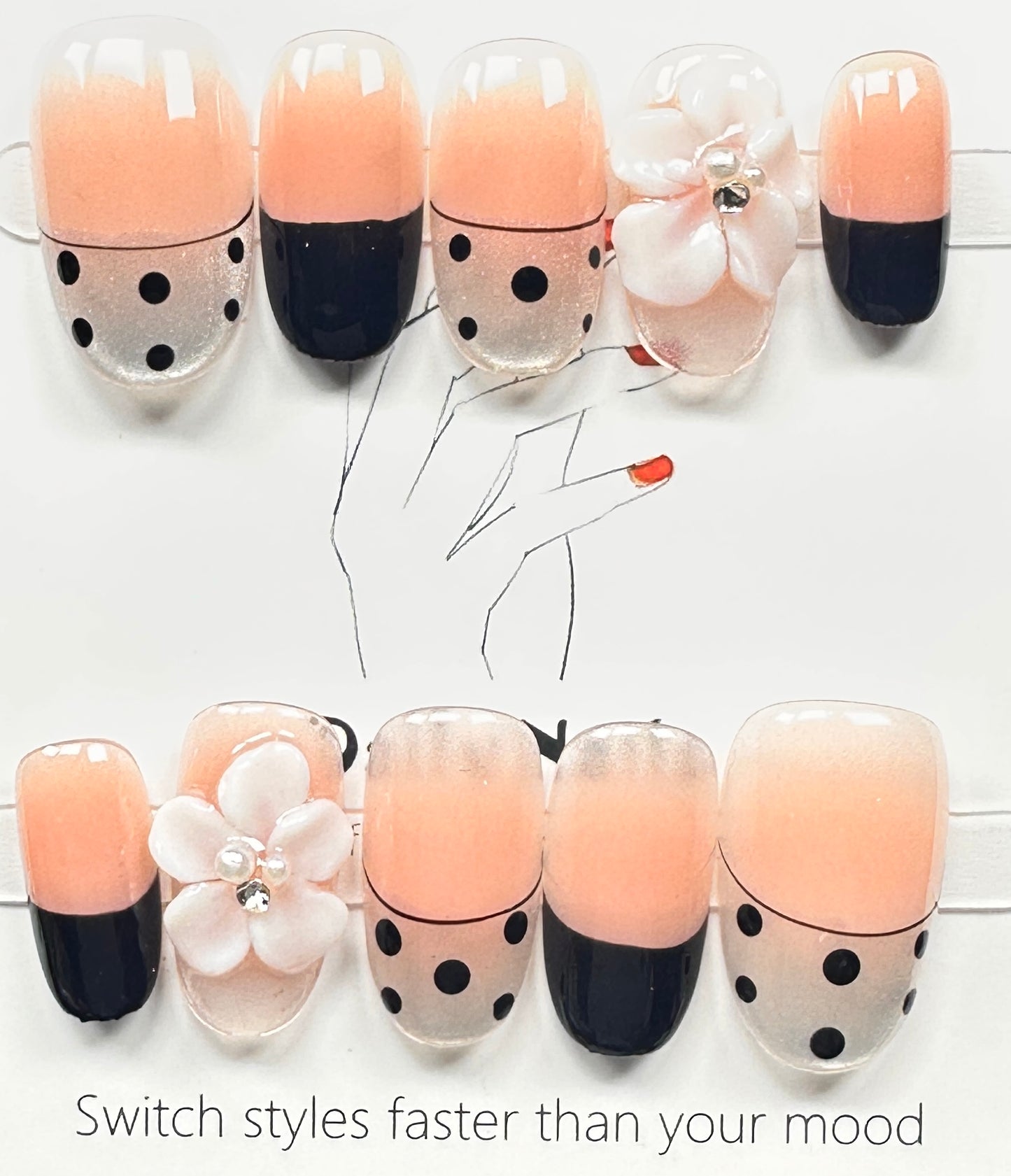 Handcrafted press on nails