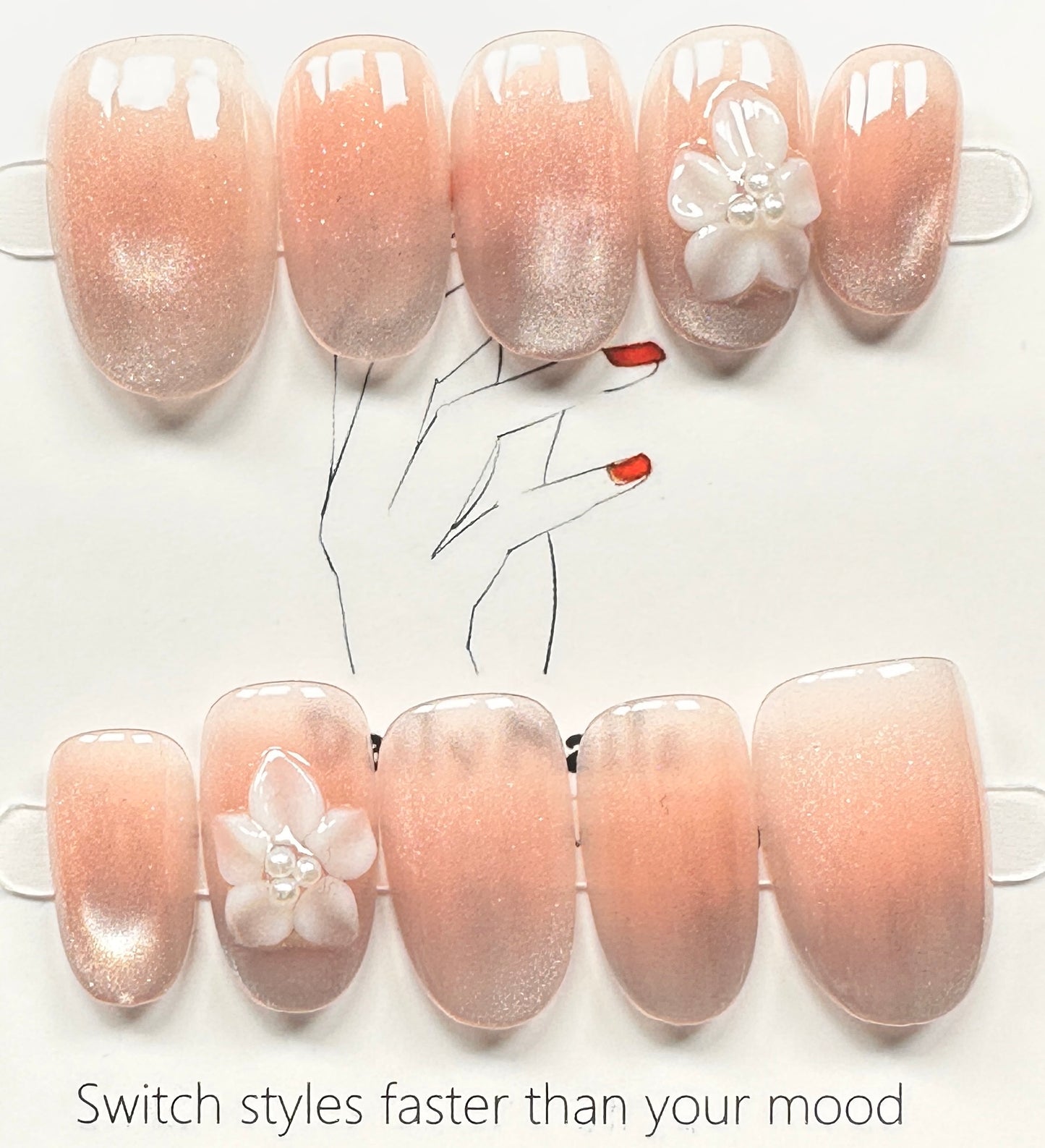 Handcrafted press on nails