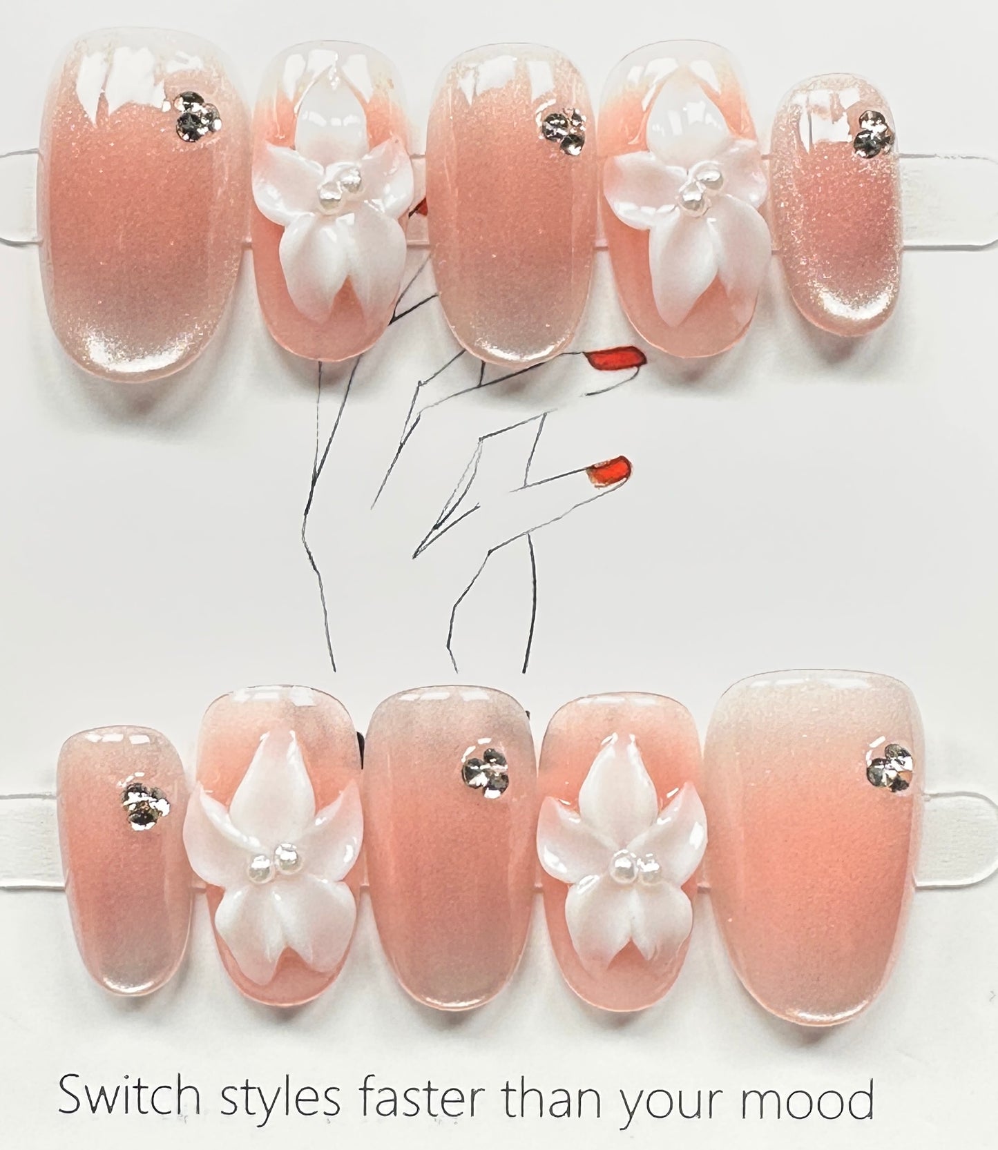 Handcrafted press on nails