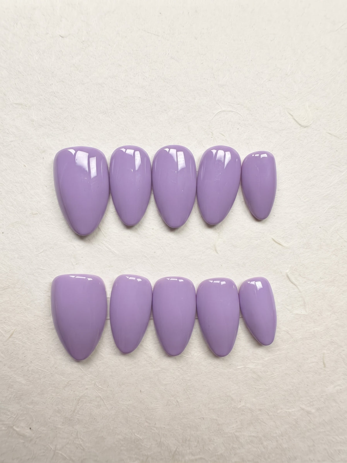 Lavender Short Almond Handmade Press-On Nails