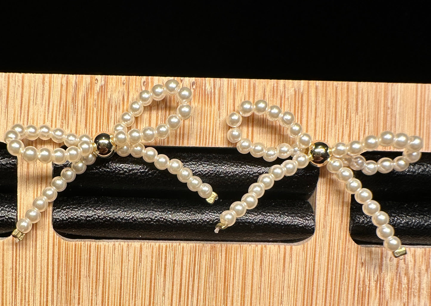 Pearl Knot Stud Earrings | Delicate Bow Design