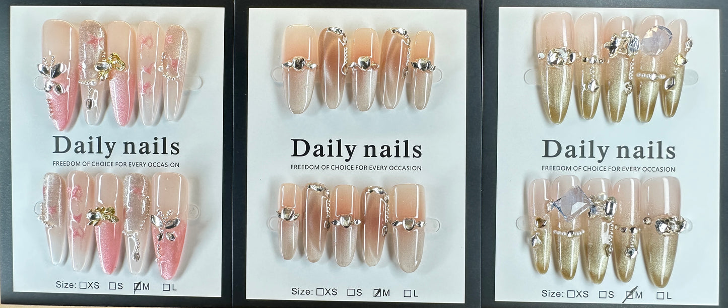 Unbox the Magic! 10 Unique, Handcrafted Nail Sets Await.