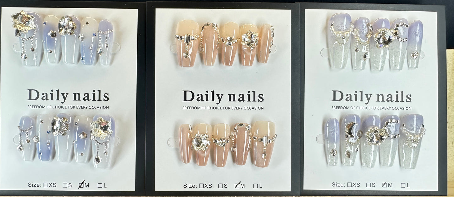 Unbox the Magic! 10 Unique, Handcrafted Nail Sets Await.