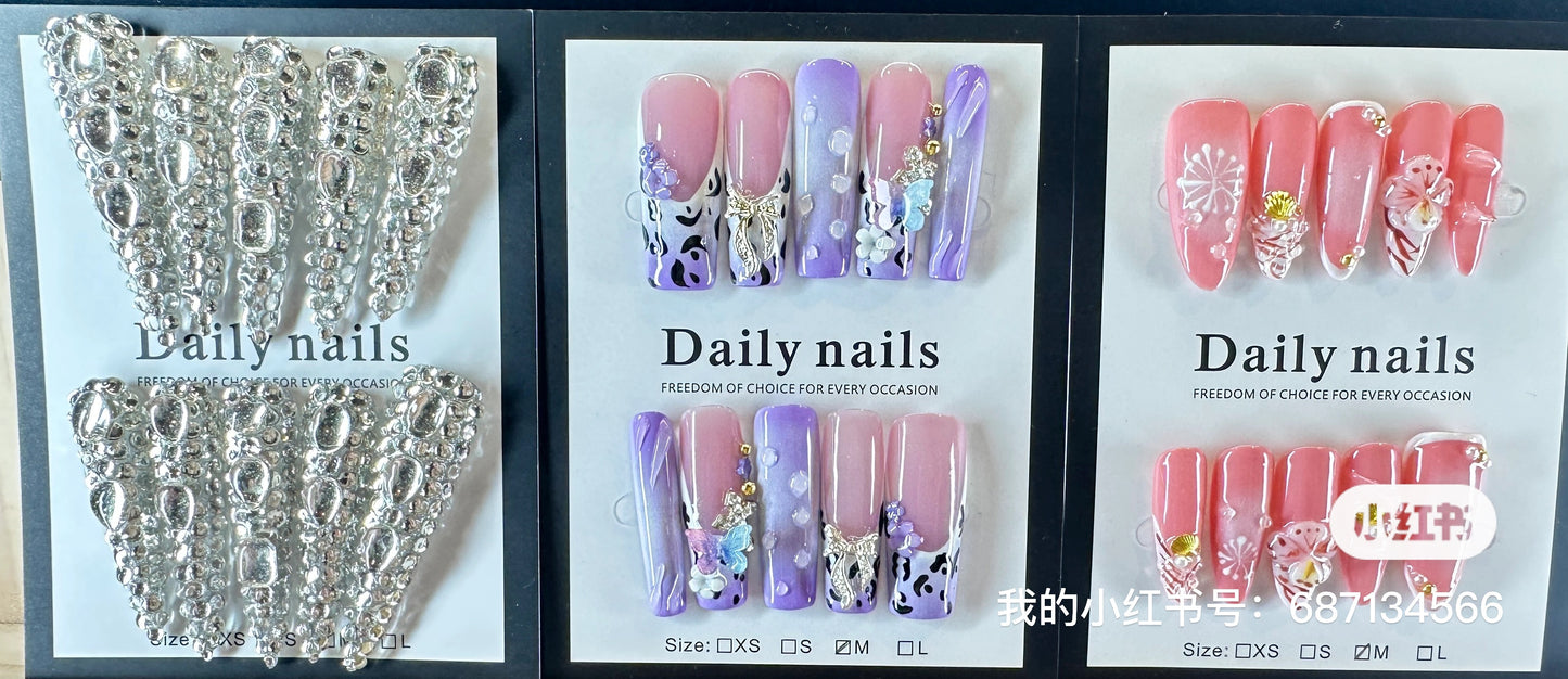 Unbox the Magic! 10 Unique, Handcrafted Nail Sets Await.