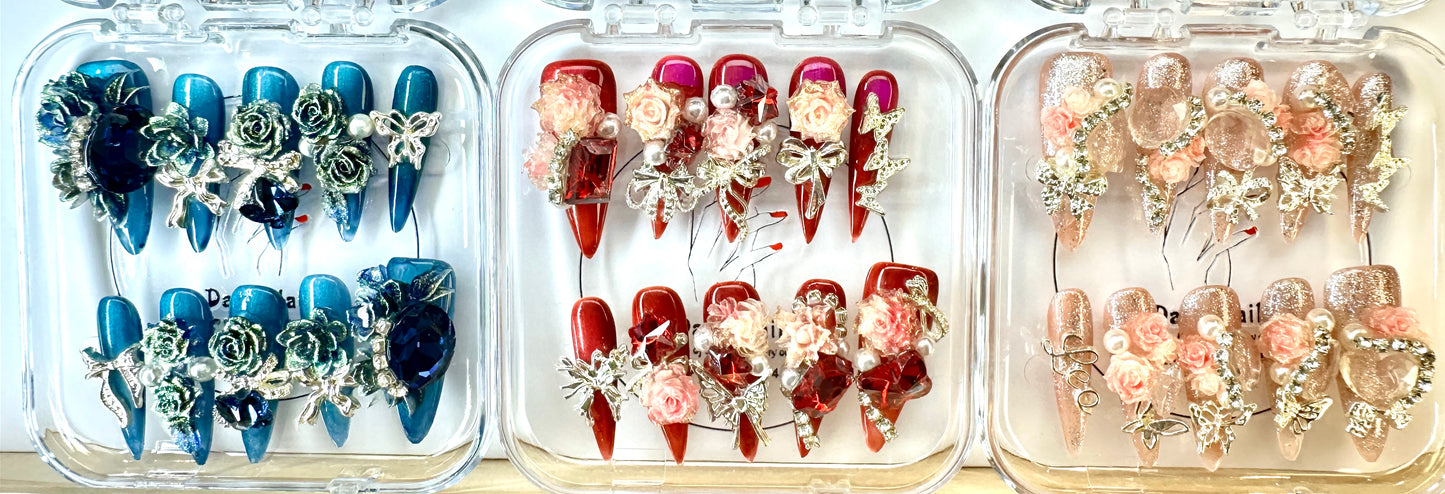 Unbox the Magic! 10 Unique, Handcrafted Nail Sets Await.