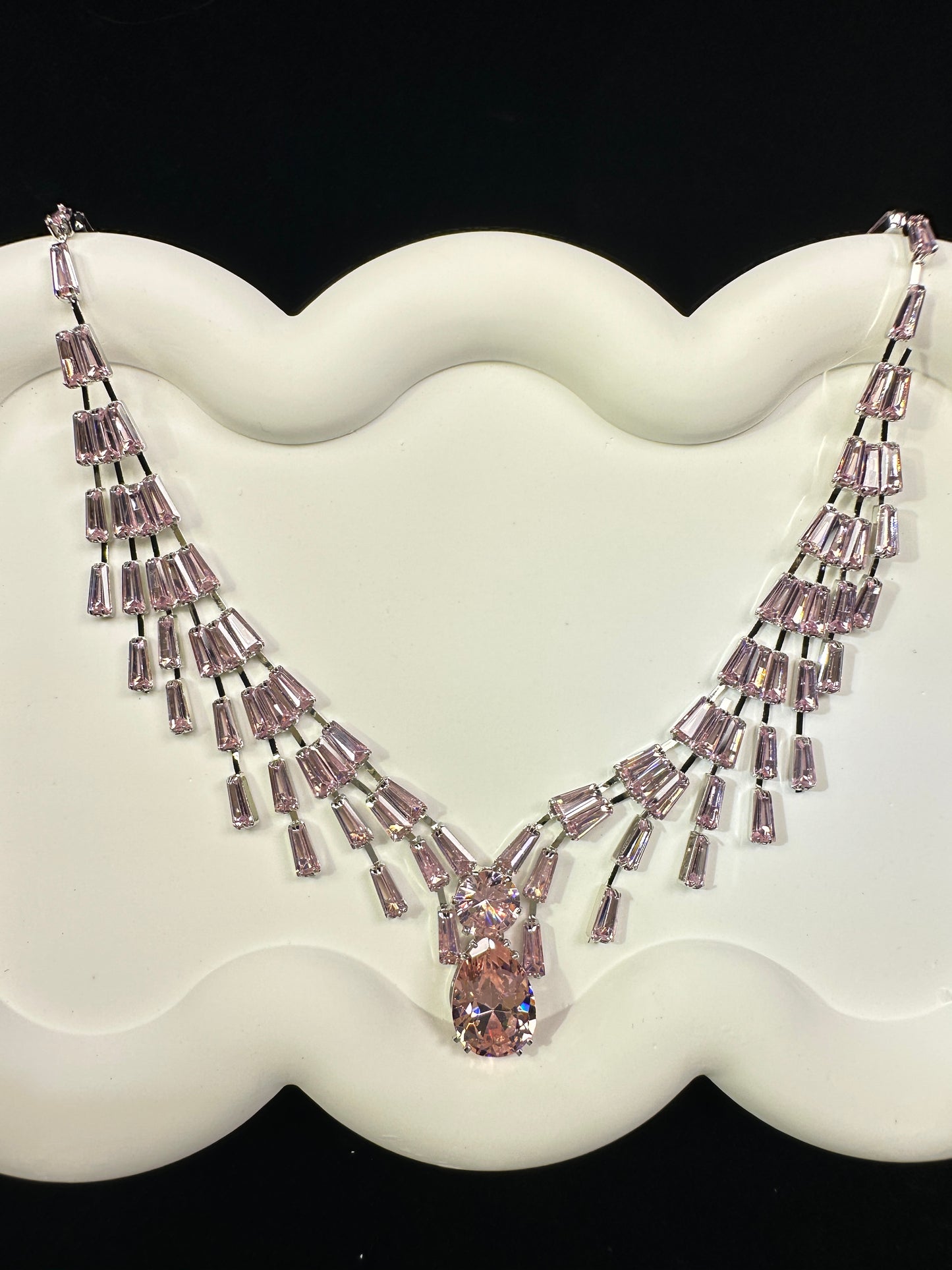 Blossom| Layered Geometric Ear hooks & Necklace Set