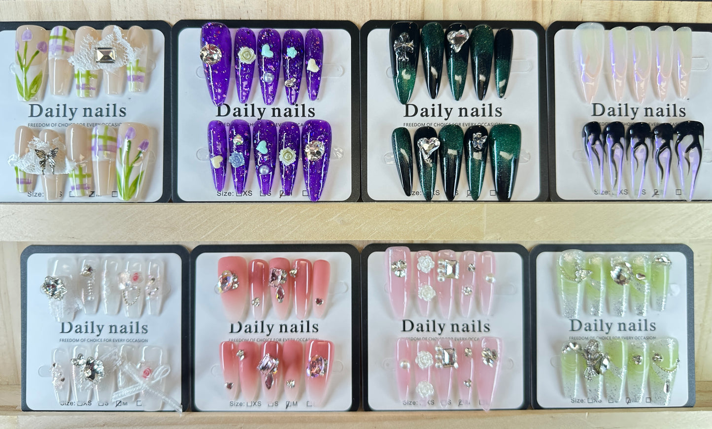 Unbox the Magic! 10 Unique, Handcrafted Nail Sets Await.