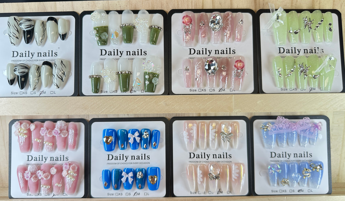 Unbox the Magic! 10 Unique, Handcrafted Nail Sets Await.