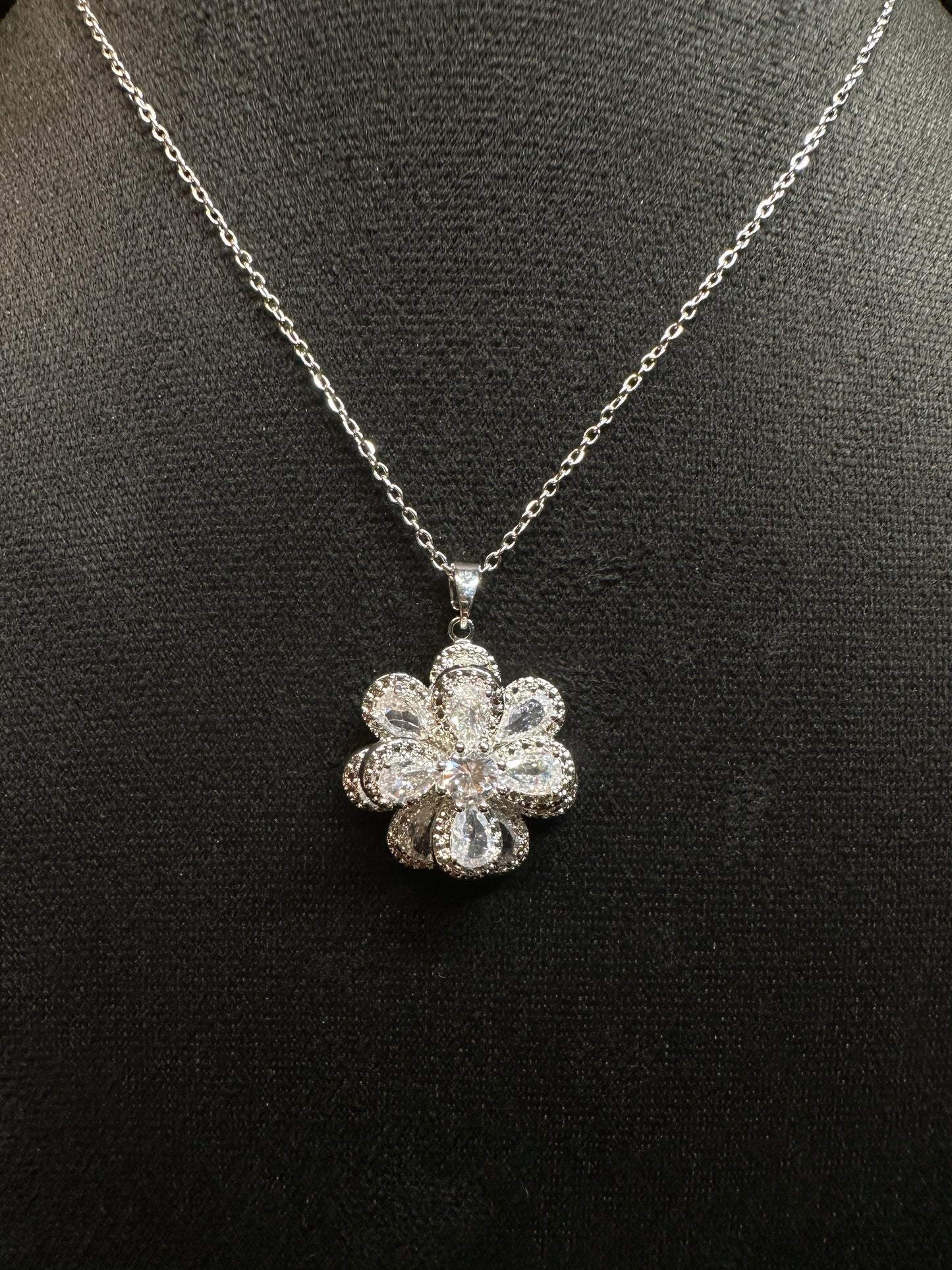 Succulent Aura Pendant | Succulent Flower Necklace