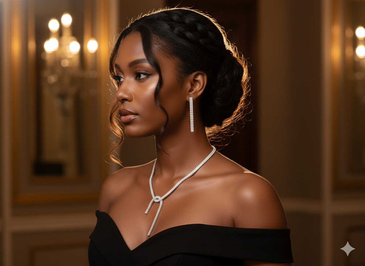 Celeste Tassel Necklace & Earrings Set| Necklace & Earrings Gift Box | DN-DS Australia | DN-DS | Luxury Gift-Ready Jewelry Set