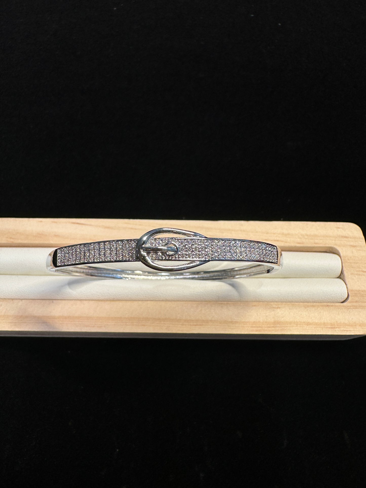 Cipher Lock Bangle | Industrial Belt-Buckle Bangle