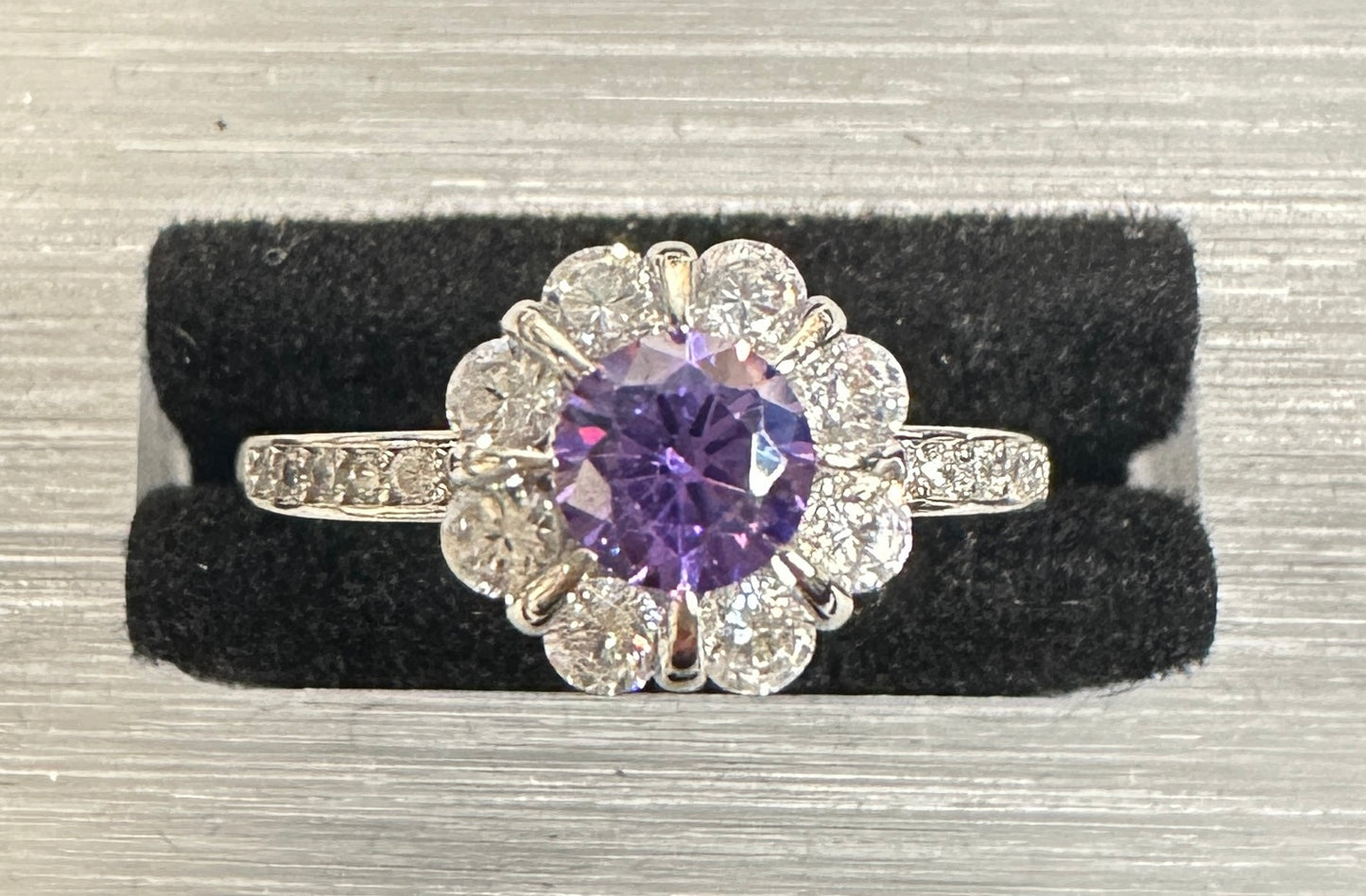 Daisy Bloom Adjustable Ring | Floral-Inspired Pavé Design