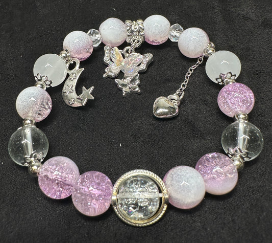 Luna's Nocturne Bracelet | Butterfly & Celestial Charms