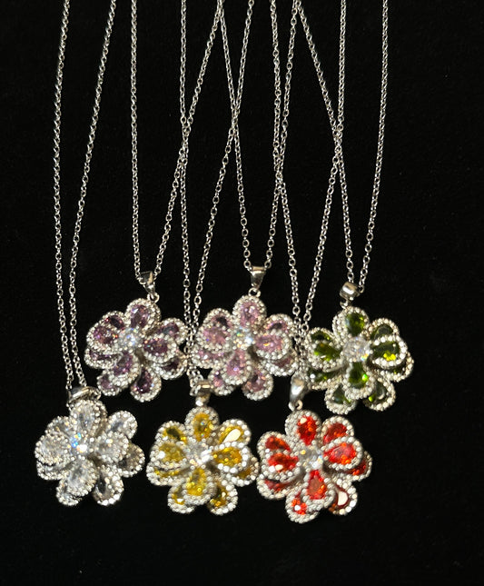 Succulent Aura Pendant | Succulent Flower Necklace