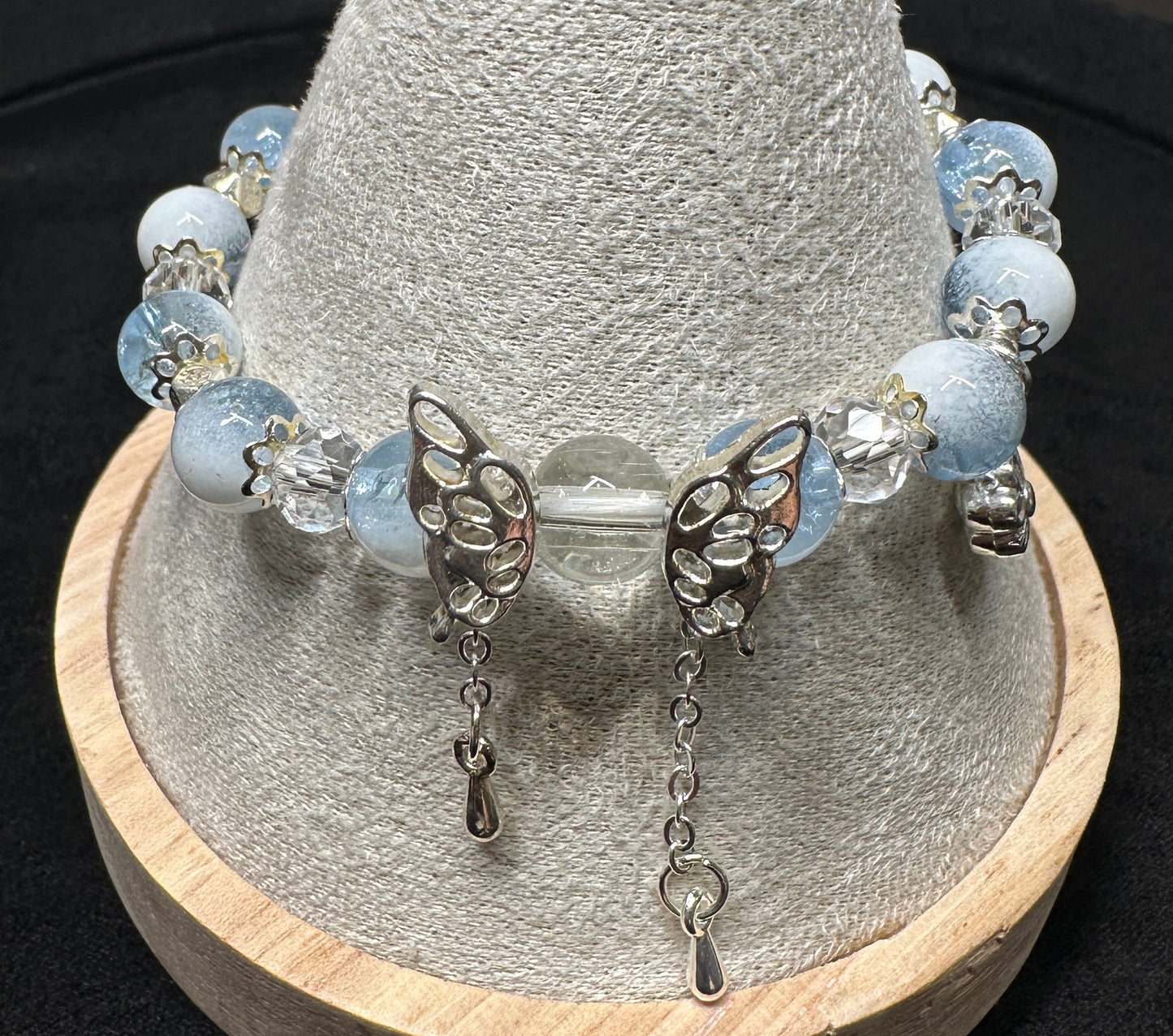 Aerial Bloom Bracelet | Butterfly Wings & Floral Charm