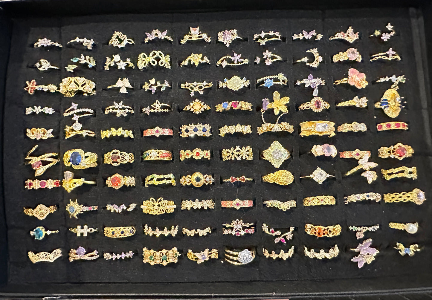 Mystery Adjustable Dressing Rings - Assorted Shapes, Colors & Designs