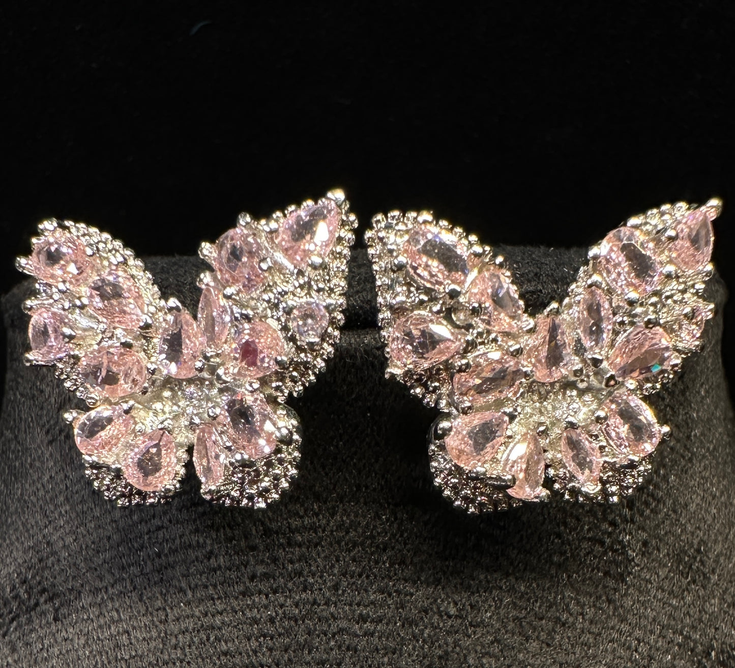 Blush Aura Wing Studs