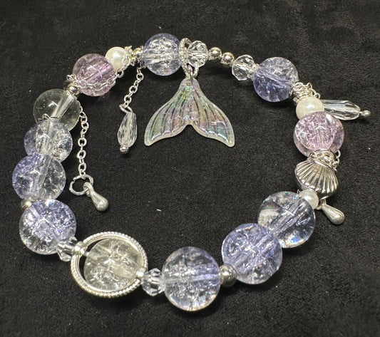 Oceanid's Treasure Bracelet | Mermaid-Inspired Glass Beads