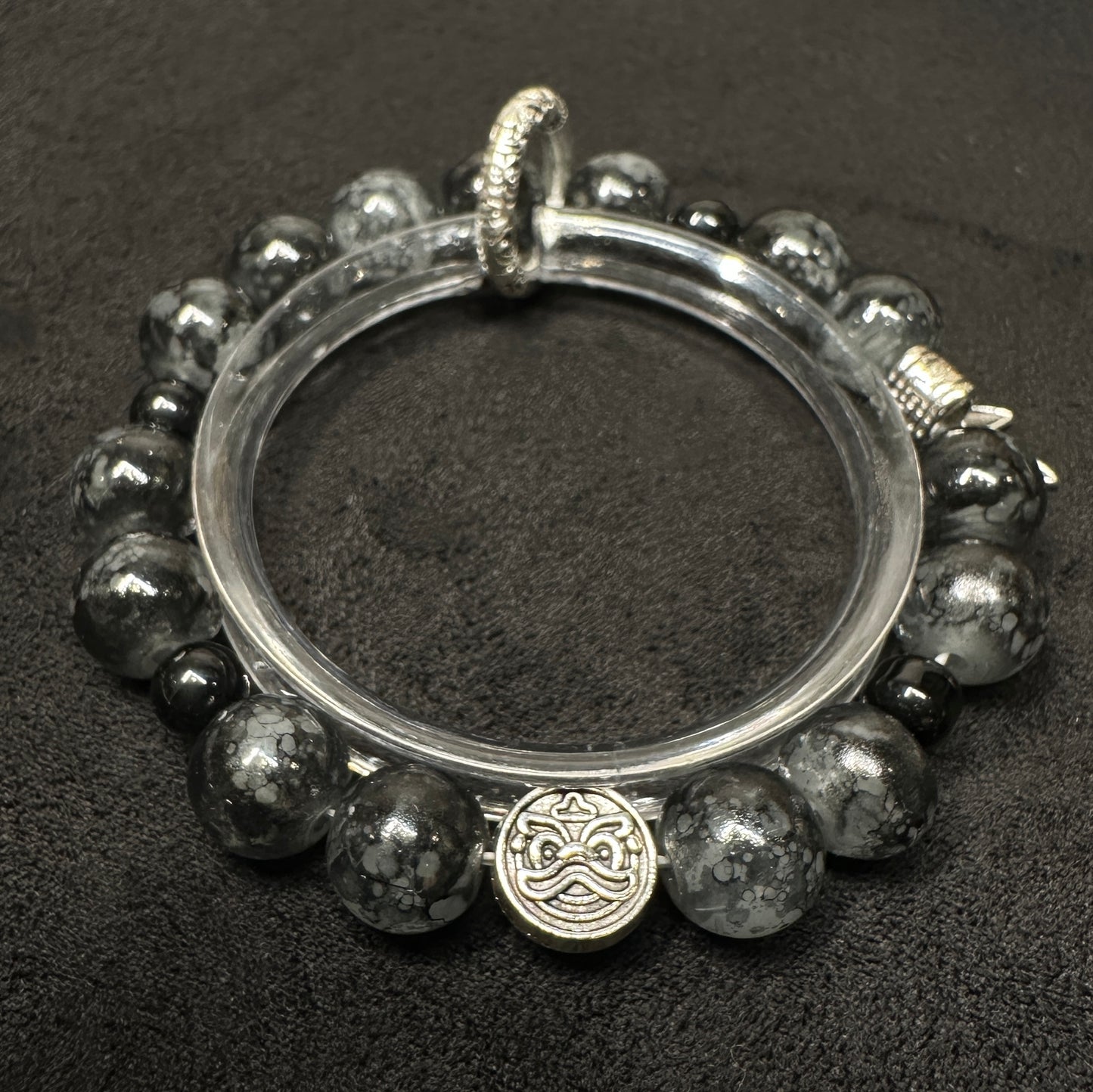 Black Ink Fortune Bracelet | Chinese Character for Blessing