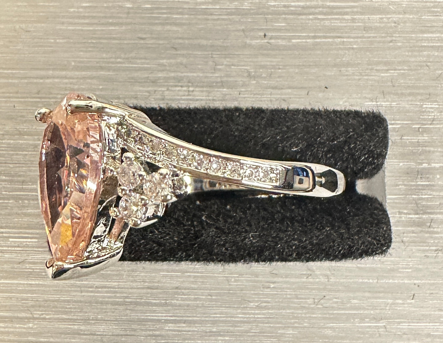 Jennifer's Grace Adjustable Ring | Inverted Teardrop with Twisted Band