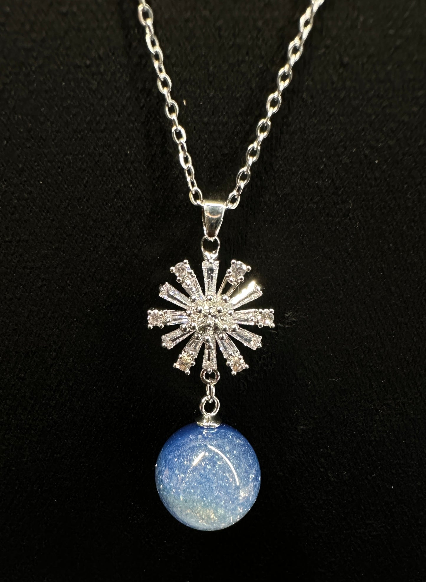 Stellar Snowflake Galaxy Pendant | Winter Wonderland Jewelry