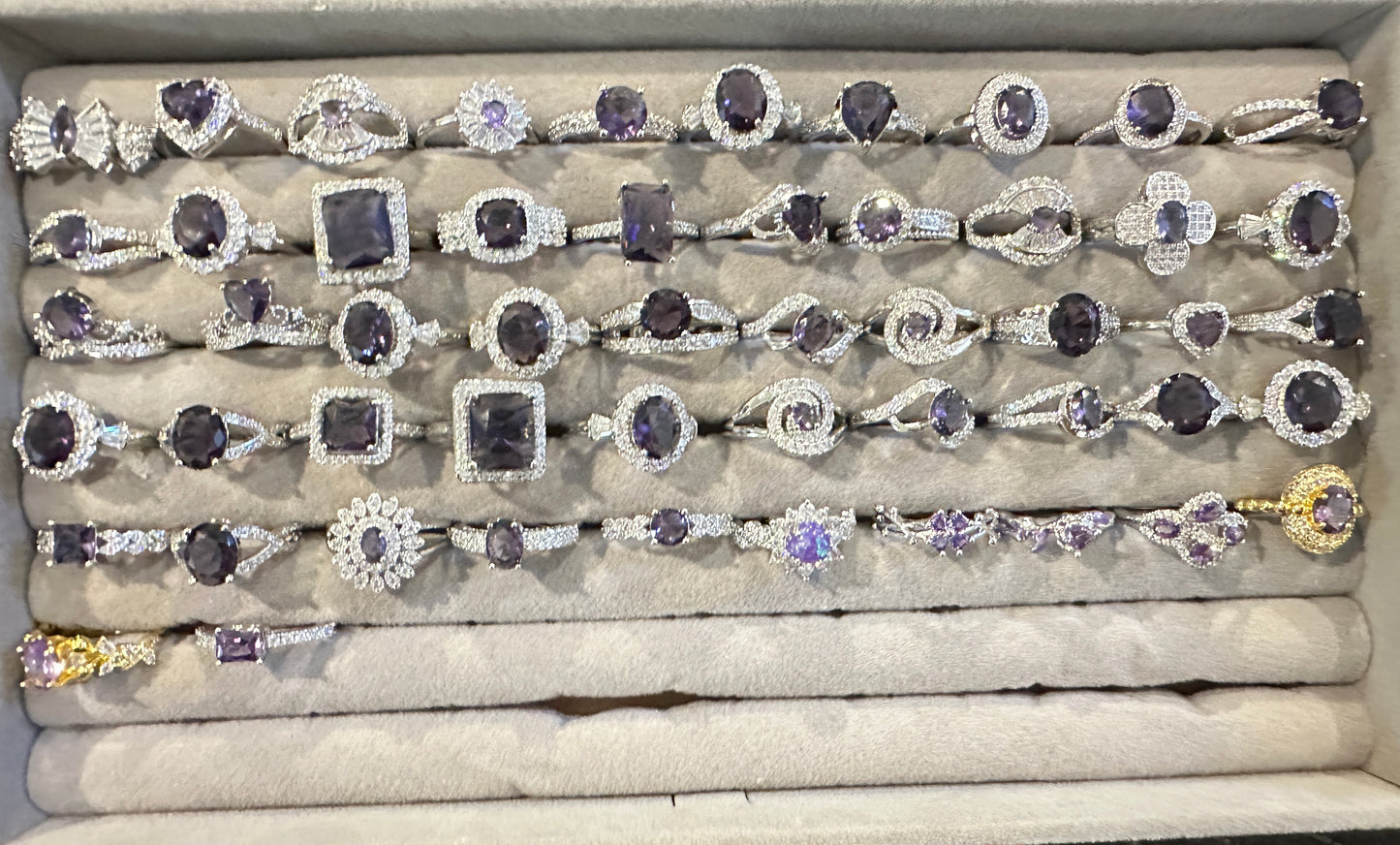 Mystery Adjustable Dressing Rings - Assorted Shapes, Colors & Designs