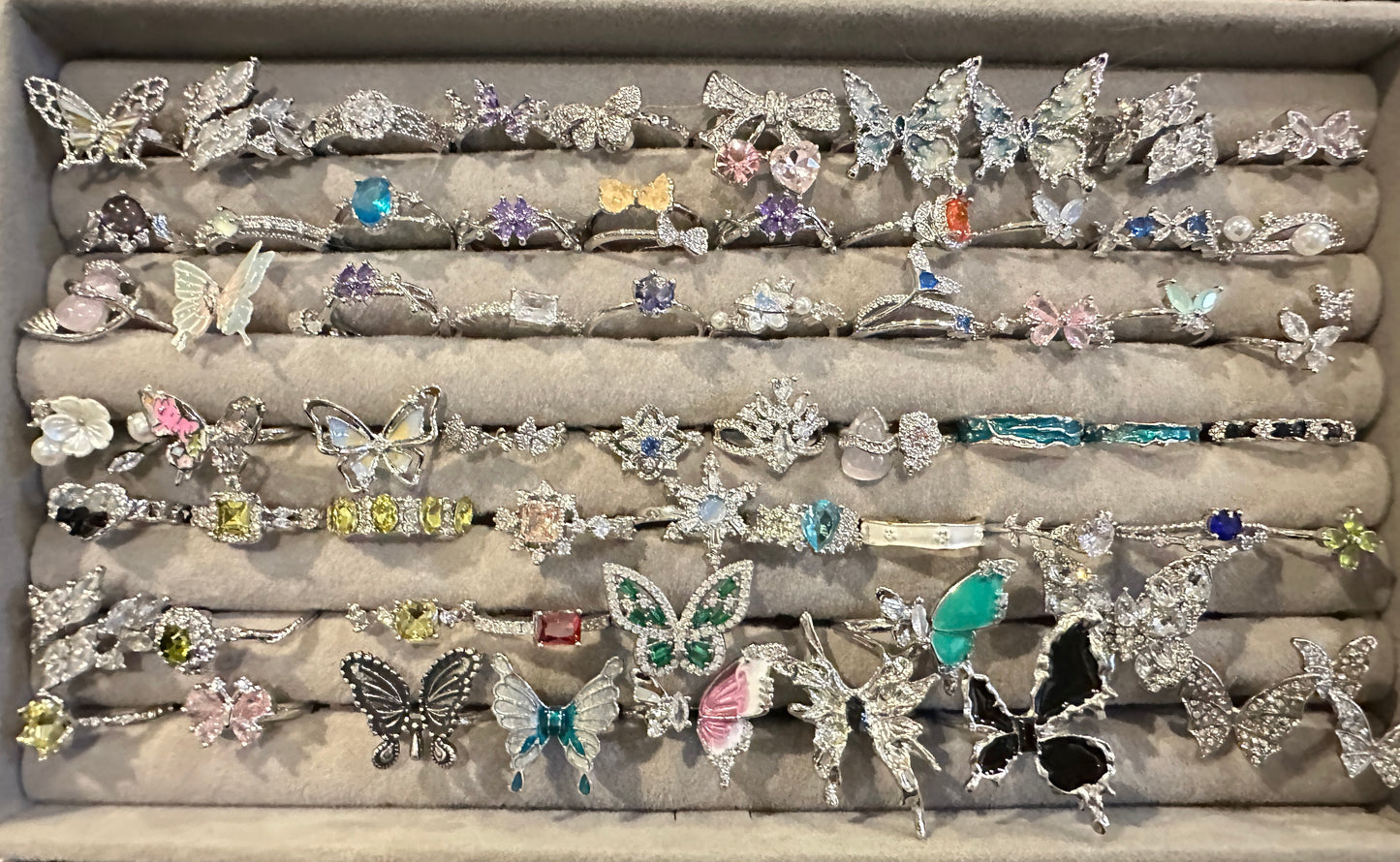 Mystery Adjustable Dressing Rings - Assorted Shapes, Colors & Designs
