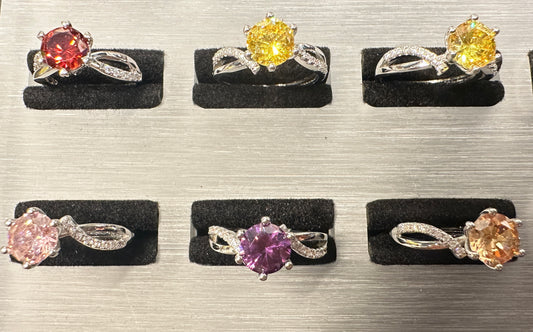 Joy Six-Prong Adjustable Ring