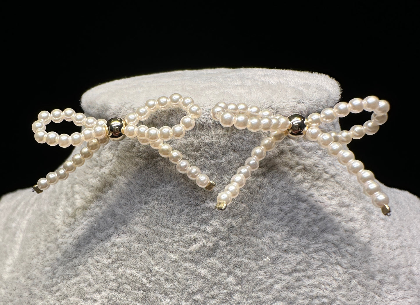 Pearl Knot Stud Earrings | Delicate Bow Design