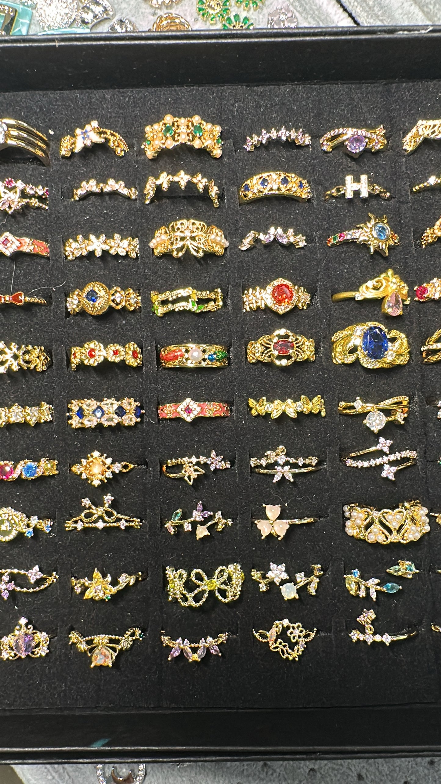 Mystery Adjustable Dressing Rings - Assorted Shapes, Colors & Designs