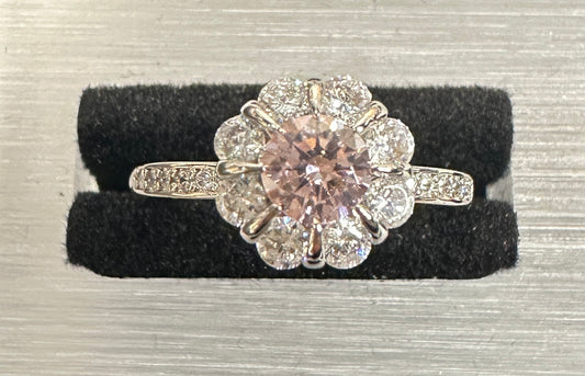 Daisy Bloom Adjustable Ring | Floral-Inspired Pavé Design