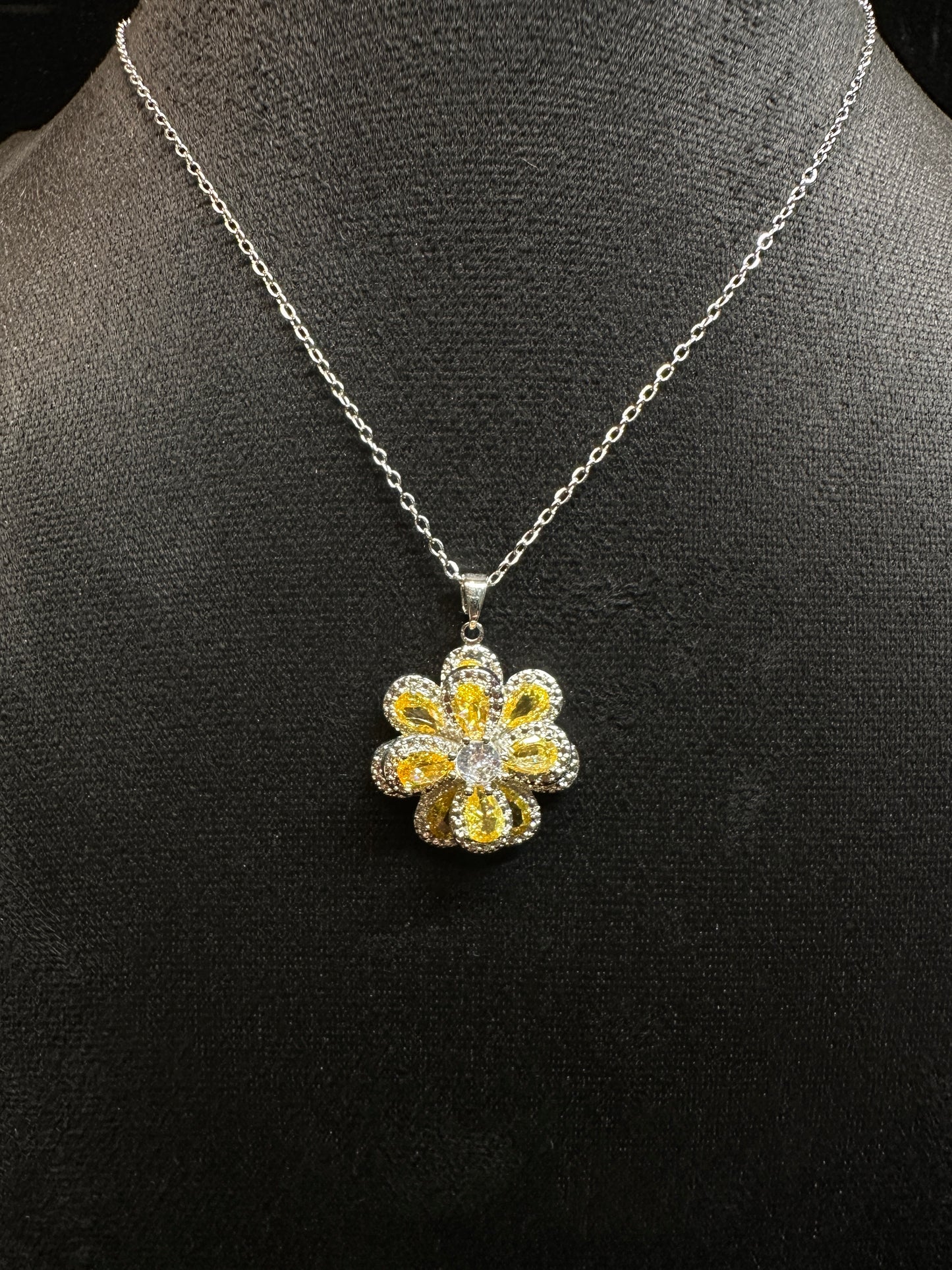 Succulent Aura Pendant | Succulent Flower Necklace