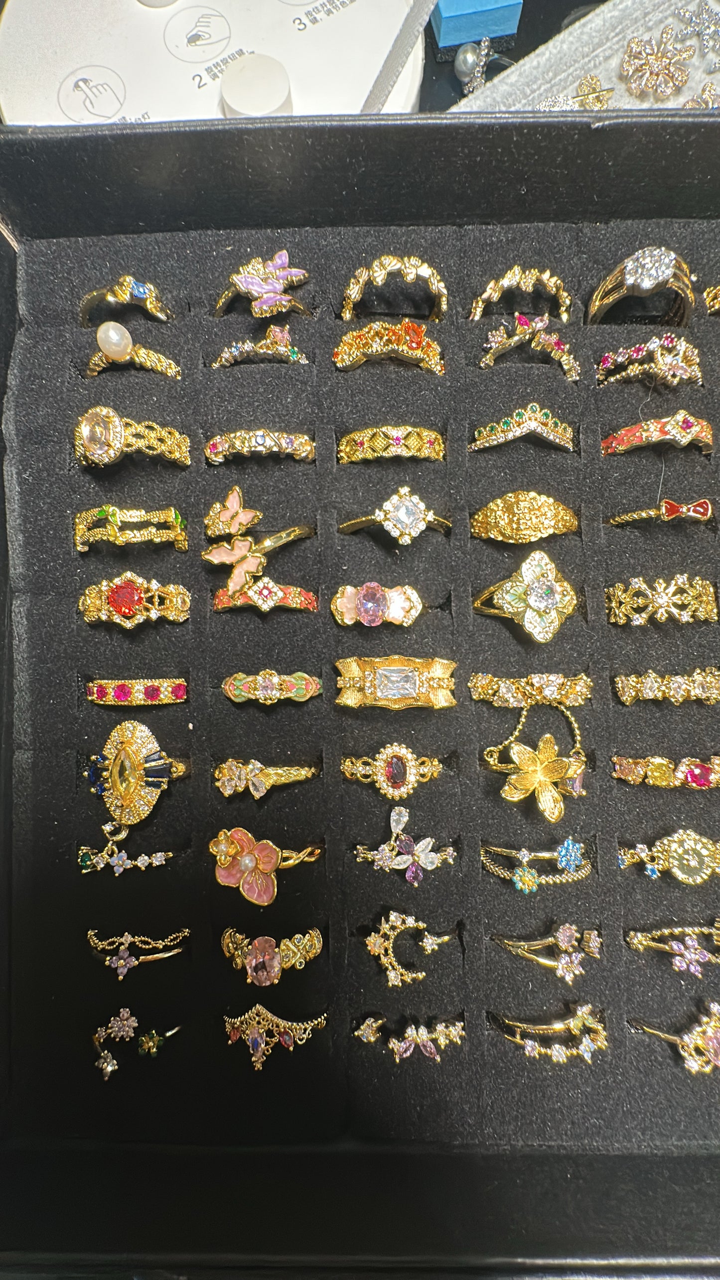 Mystery Adjustable Dressing Rings - Assorted Shapes, Colors & Designs