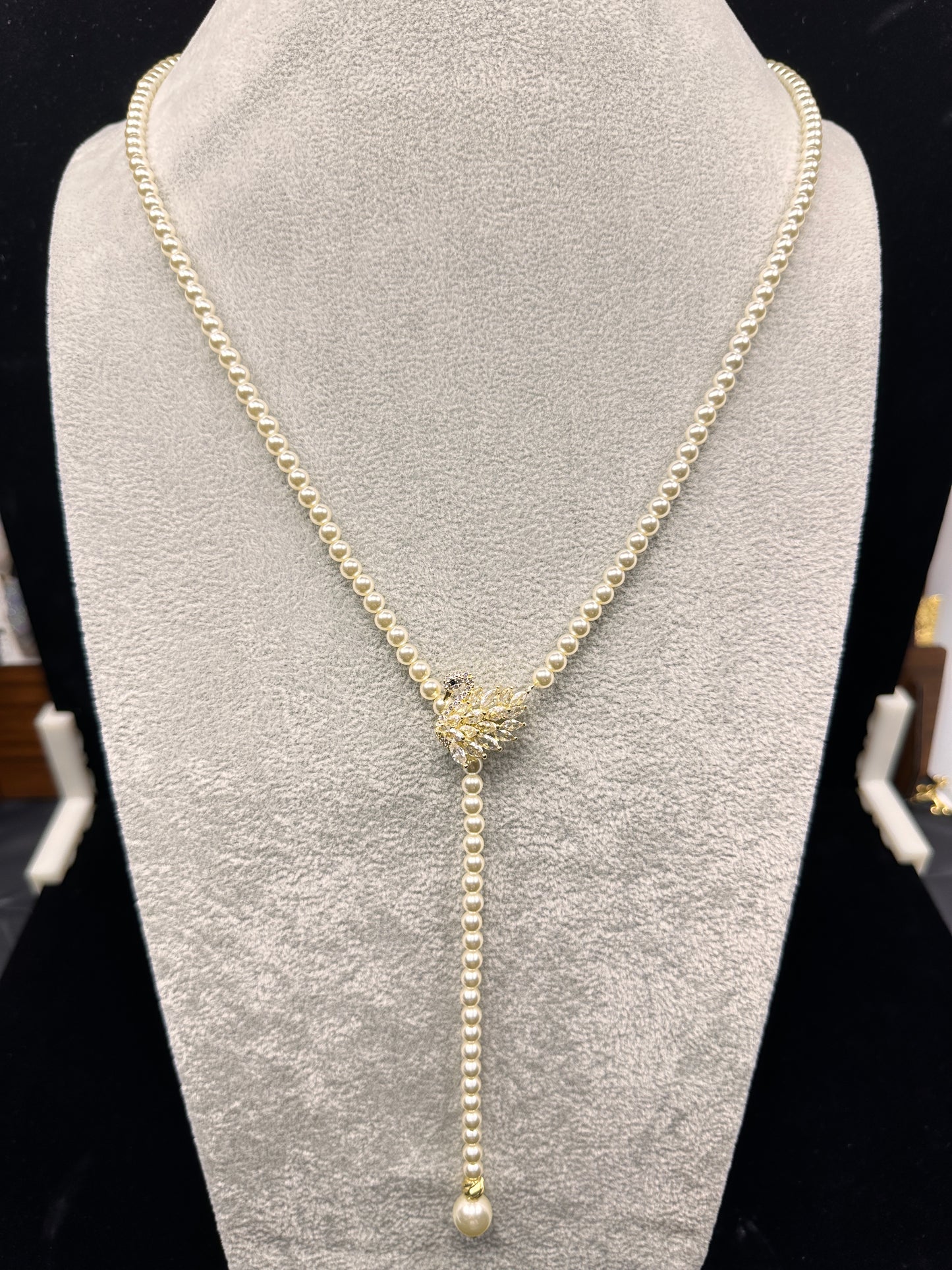 The Swan Sonata Convertible Pearl Necklace