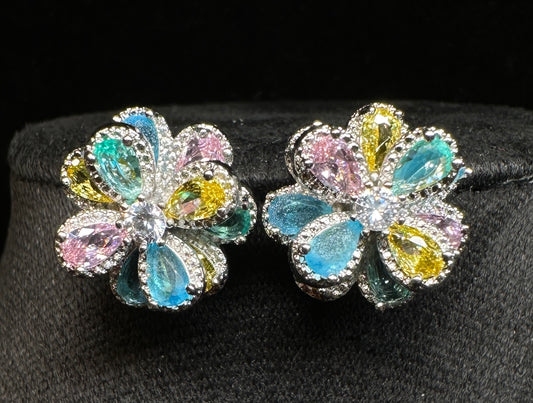 Jubilee Aura Studs | Succulent Flower Earrings