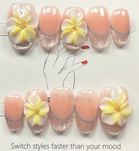 Handcrafted press on nails