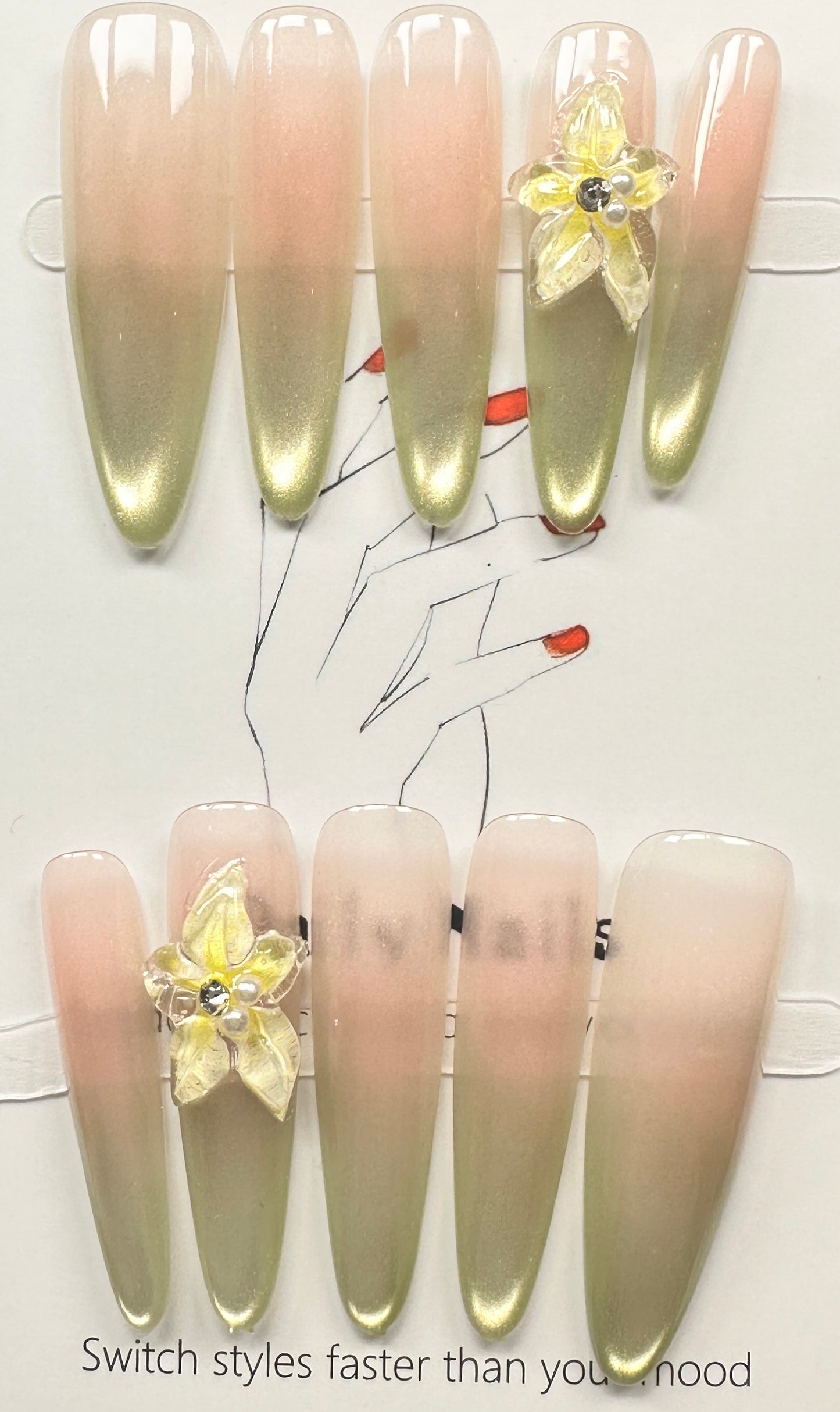 Handcrafted press on nails