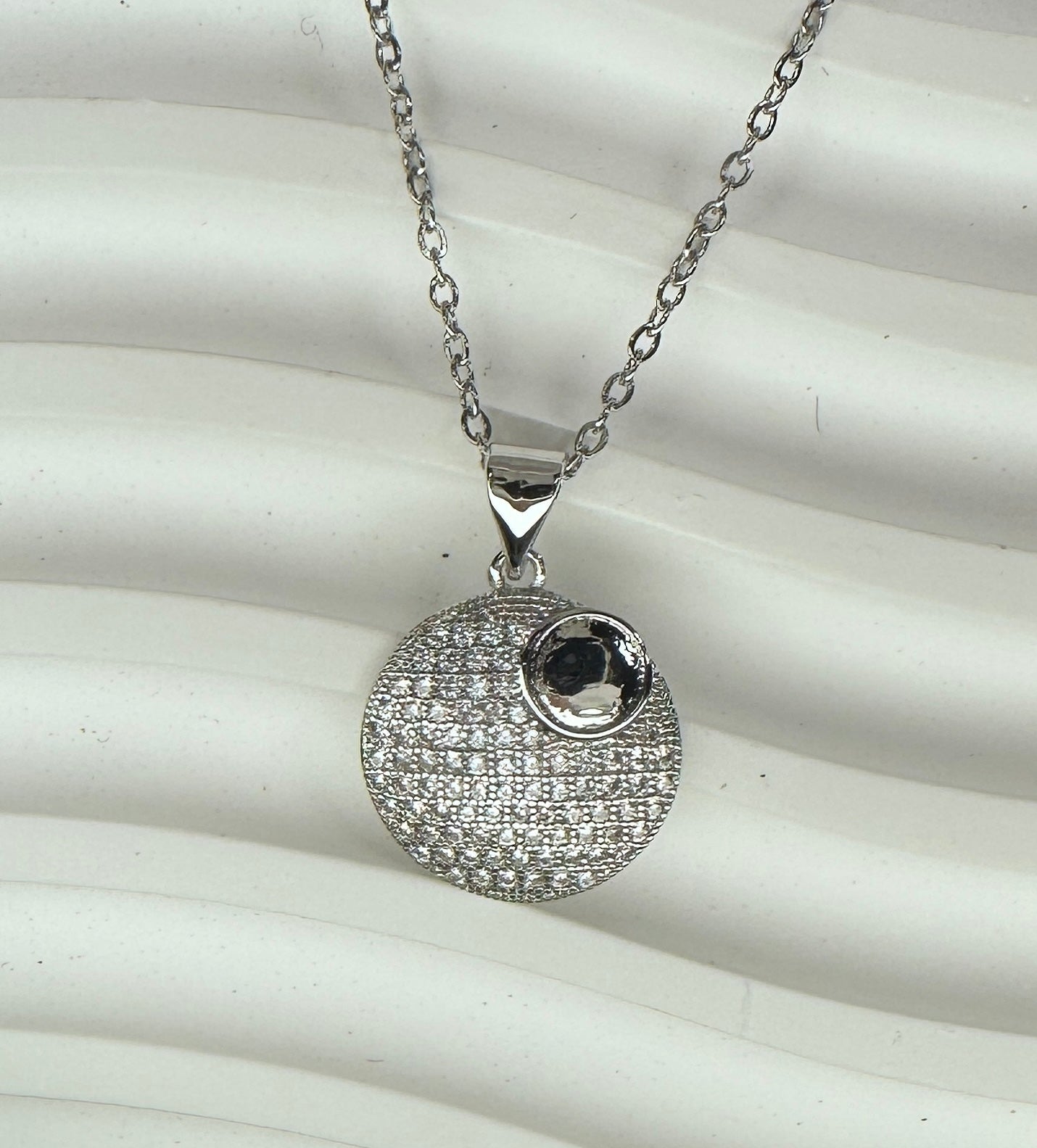 Modernist Lunar Eclipse Jewelry Set (Gift Box Included)| Necklace & Earrings Gift Box | DN-DS | Luxury Gift-Ready Jewelry Set