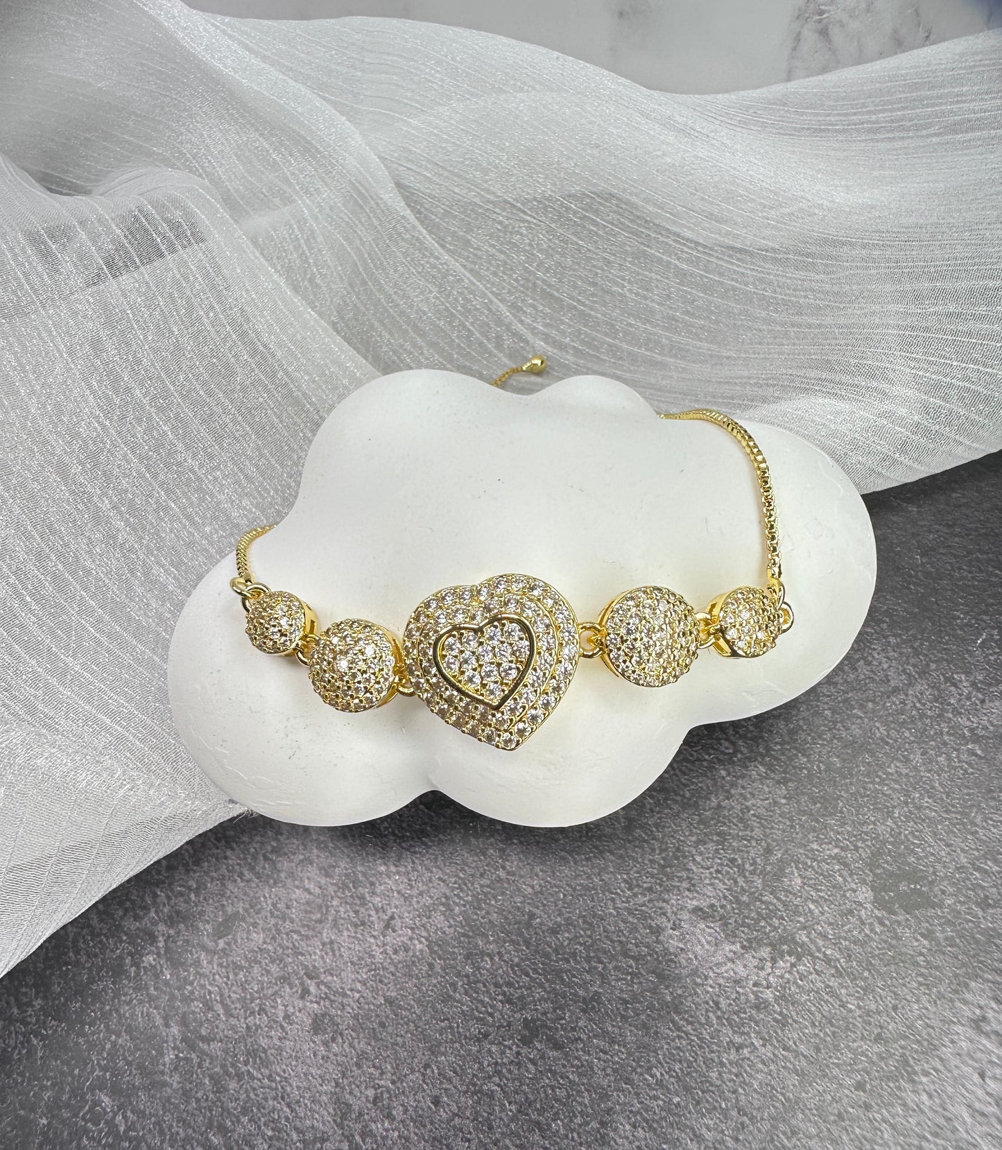 The Eternal Heart Adjustable Bracelet: One Size Fits All