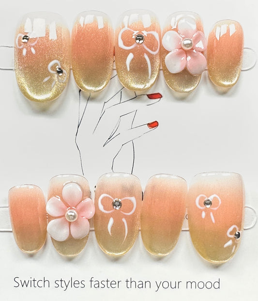 Handcrafted press on nails