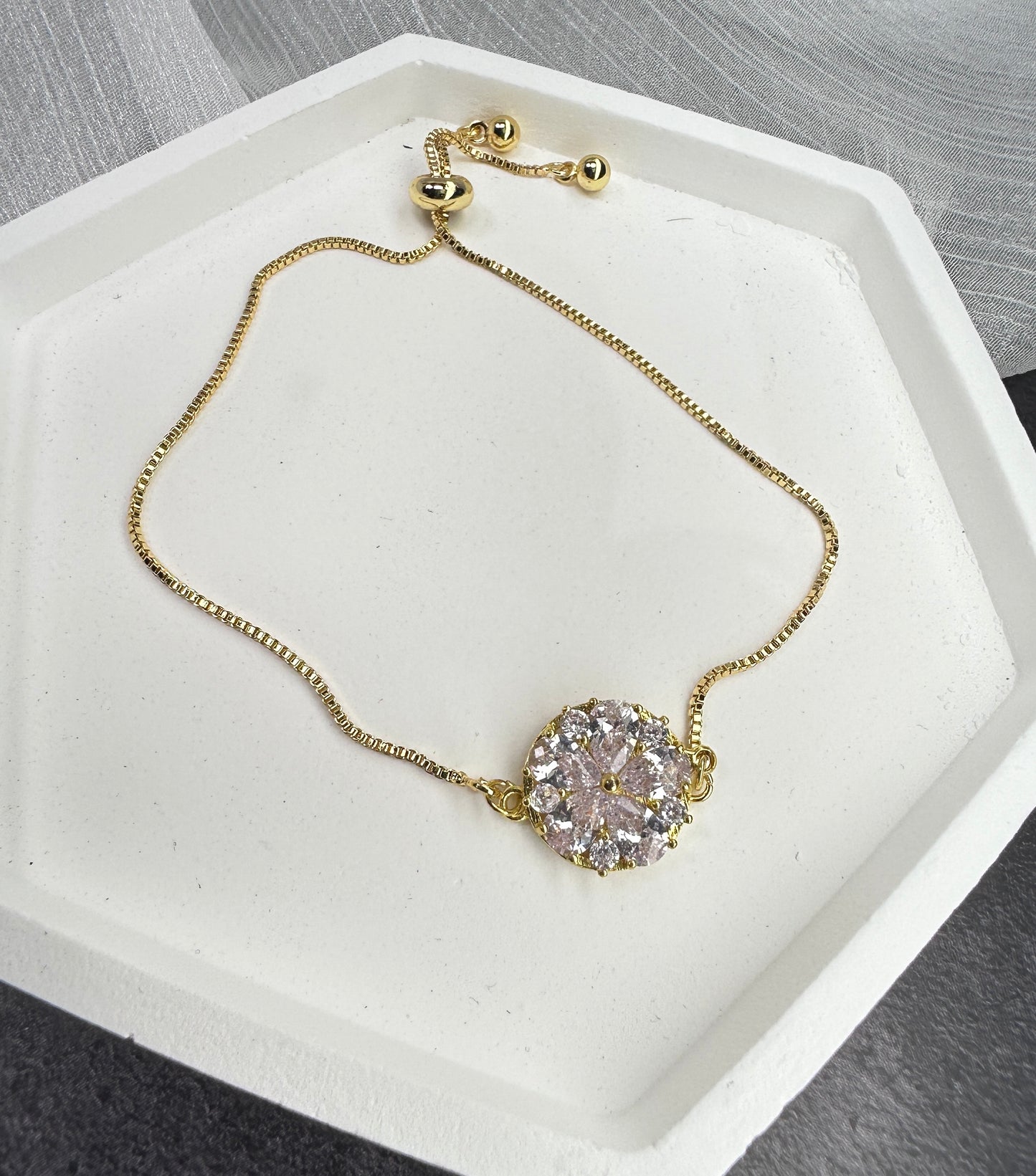 Blooming Radiance Adjustable Bracelet | One Size Fits All